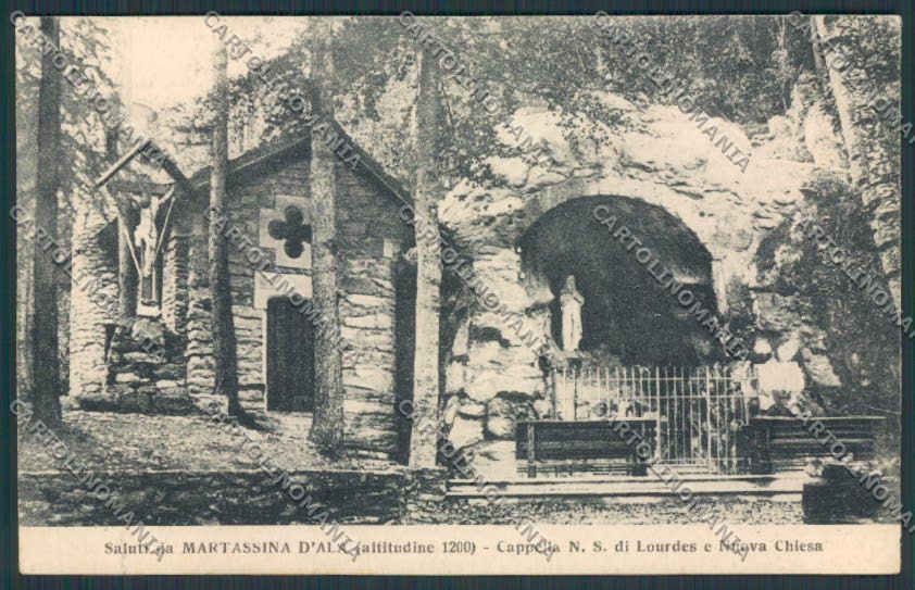Torino Martassina d'Ala Cappela Lourdes cartolina BB9988 – fronte