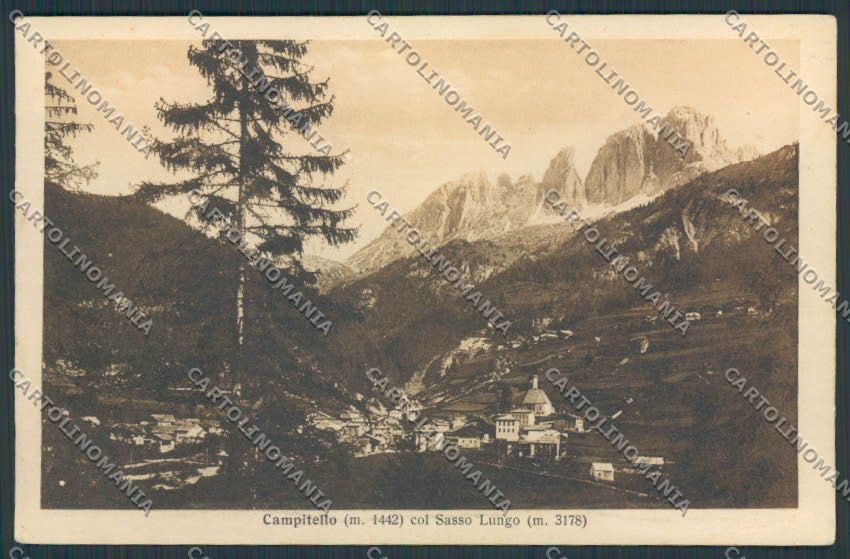 Trento Campitello Panorama cartolina BB9995 – fronte