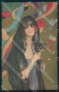 Artist Chiostri Art Deco Glamour Lady Carnival 189 postcard CT0069 – fronte