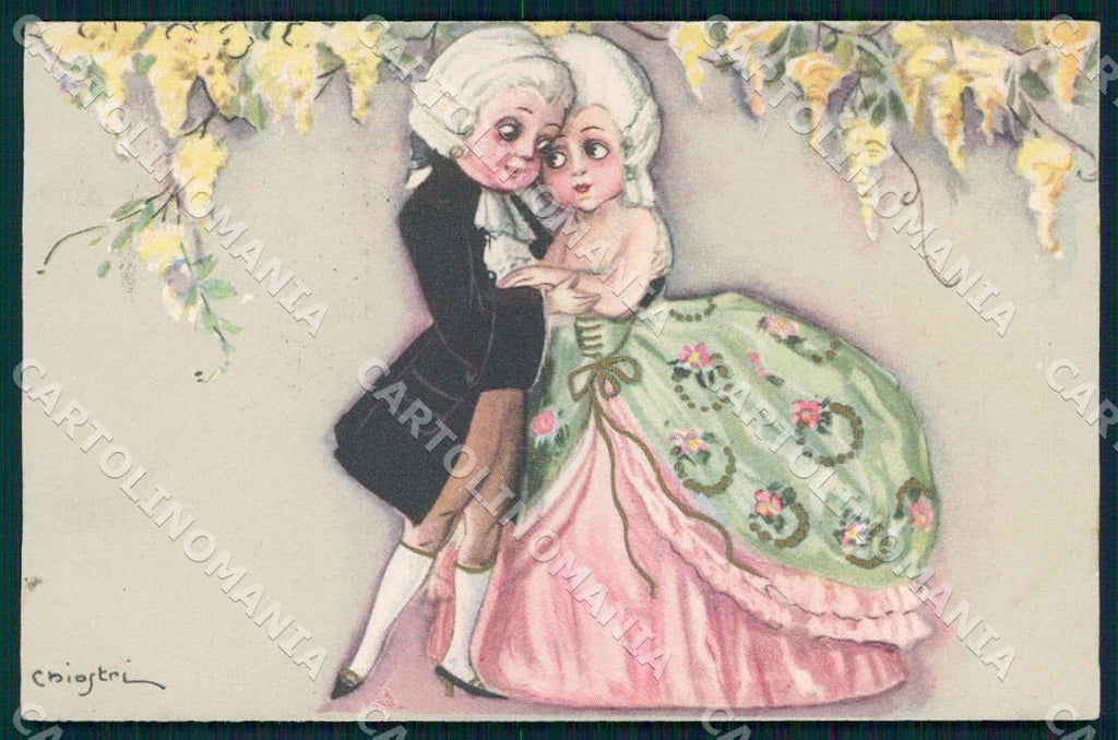 Artist Chiostri Art Deco Fashion Children Couple 176 postcard CT0072 – fronte