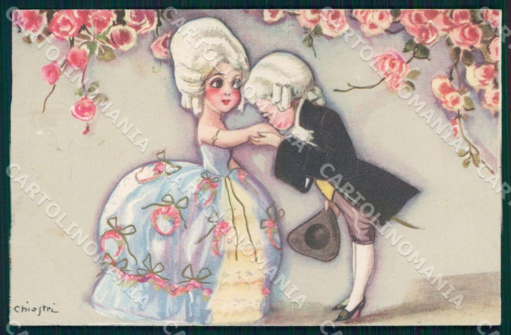 Artist Chiostri Art Deco Fashion Children Couple 176 postcard CT0073 – fronte