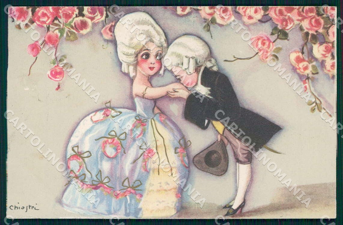 Artist Chiostri Art Deco Fashion Children Couple 176 postcard CT0073 – fronte