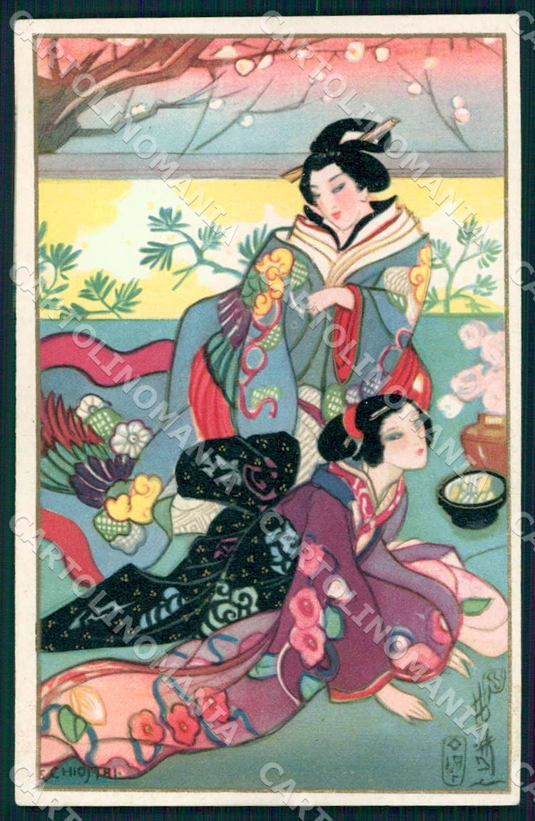 Artist Chiostri Art Deco Fashion Women 290 postcard CT0084 – fronte