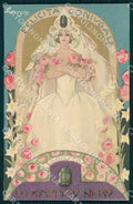 Artist Chiostri Art Deco Zodiac Gemstone Fashion Lady 259 postcard CT0127 – fronte