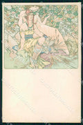Artist Alphonse Mucha Lady Art Nouveau postcard CT0162 – fronte
