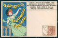 Artist Cappiello Livorno 1901 Lady Art Nouveau Ricordi postcard CT0182 – fronte