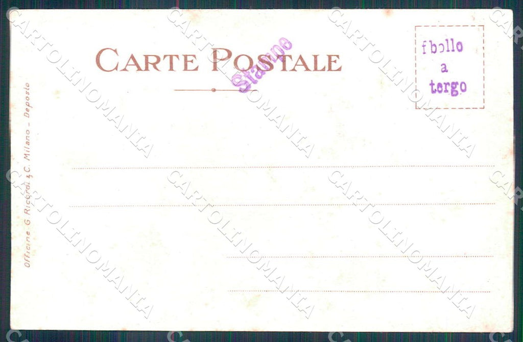Artist Cappiello Livorno 1901 Lady Art Nouveau Ricordi postcard CT0182 – retro