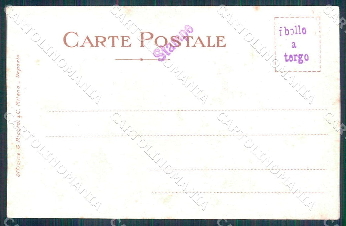Artist Cappiello Livorno 1901 Lady Art Nouveau Ricordi postcard CT0182 – retro