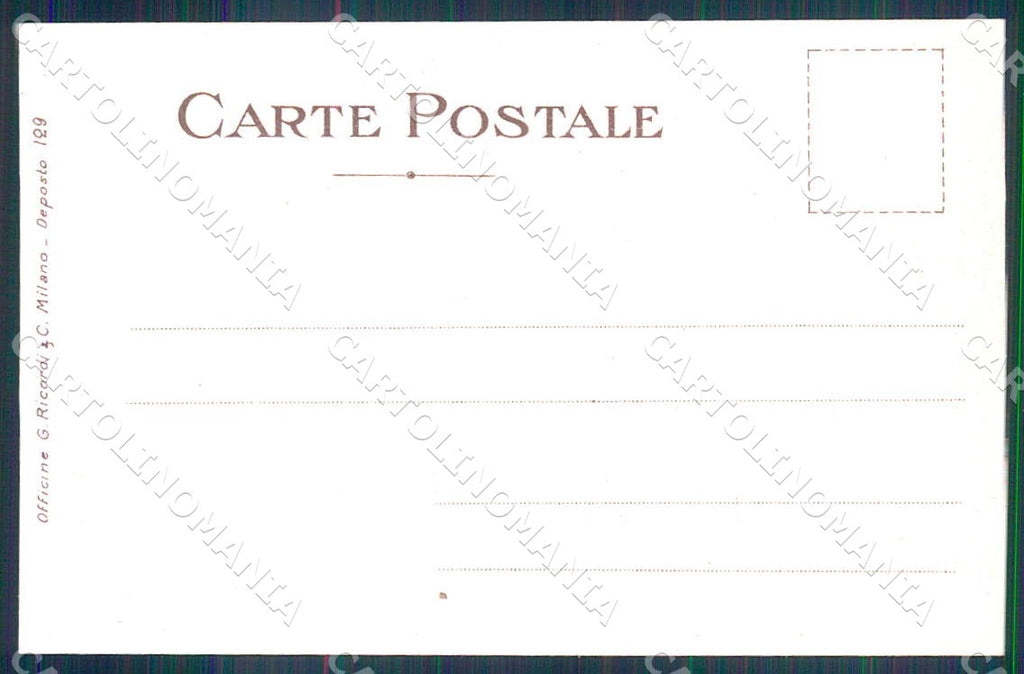 Artist Laskoff F. Sea Boat Lady Art Nouveau Ricordi 129 postcard CT0189 – retro
