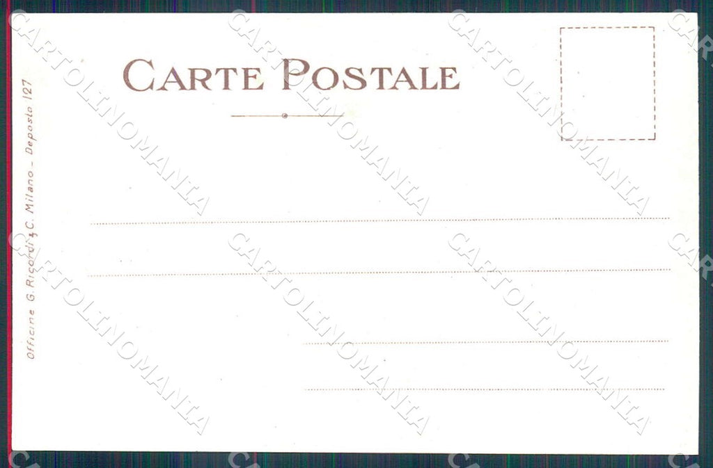 Artist Laskoff F. Lady Art Nouveau Ricordi 127 postcard CT0190 – retro