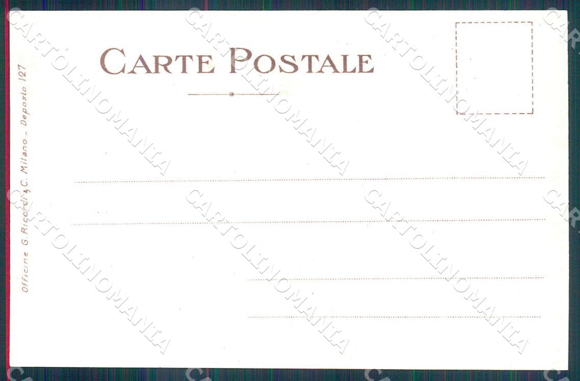 Artist Laskoff F. Lady Art Nouveau Ricordi 127 postcard CT0190 – retro