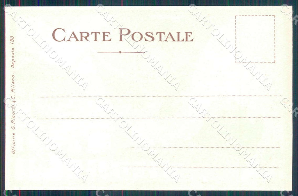 Artist Laskoff F. Sidesaddle Lady Horse Art Nouveau Ricordi 130 postcard CT0193 – retro