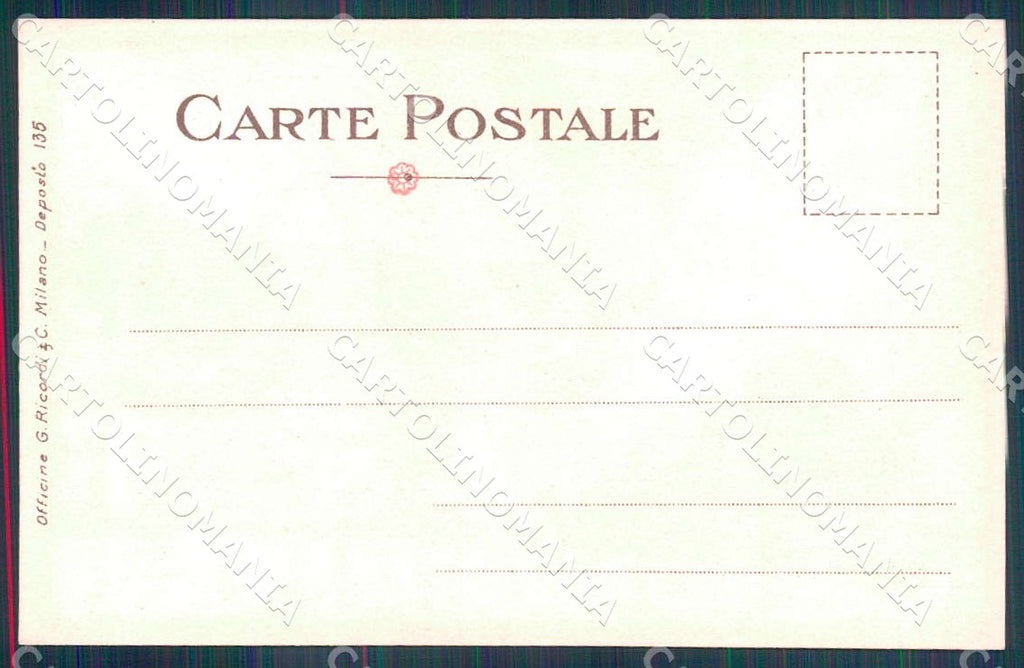 Artist Laskoff F. Lady Horse Art Nouveau Ricordi 135 postcard CT0194 – retro