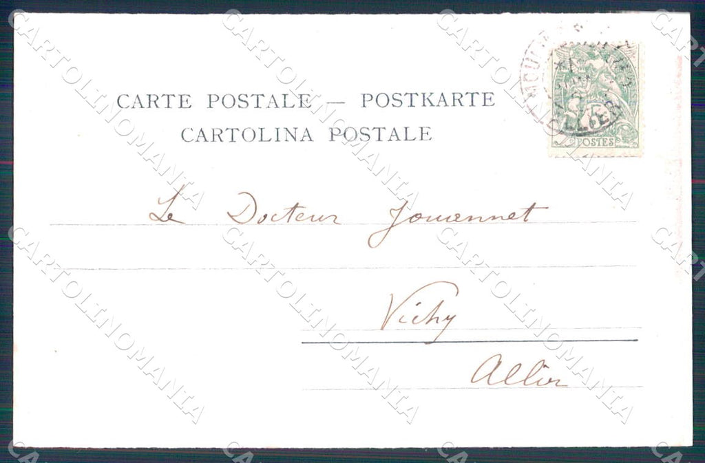 Artist Meunier Henri Lady Art Nouveau ABRADED postcard CT0200 – retro
