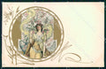 Artist Daniell E. Lady Art Nouveau Tuck 176 postcard CT0209 – fronte
