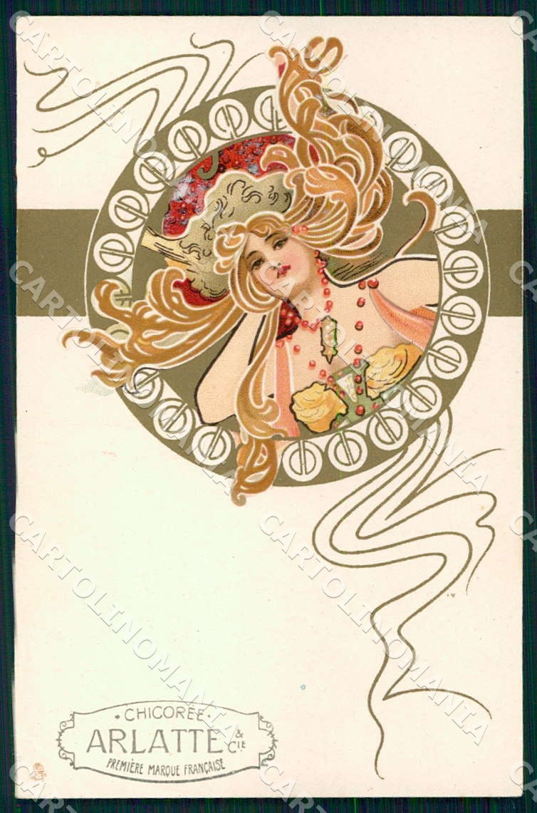 Artist Daniell Lady Arlatte Advertising Tuck 175 CORNER CREASED postcard CT0210 – fronte