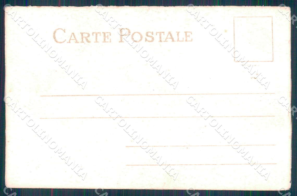 Artist Cascella Risque Lady and Devil Billiards Art Nouveau postcard CT0220 – retro