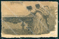 Artist Cascella Risque Lady and Devil Billiards Art Nouveau postcard CT0224 – fronte