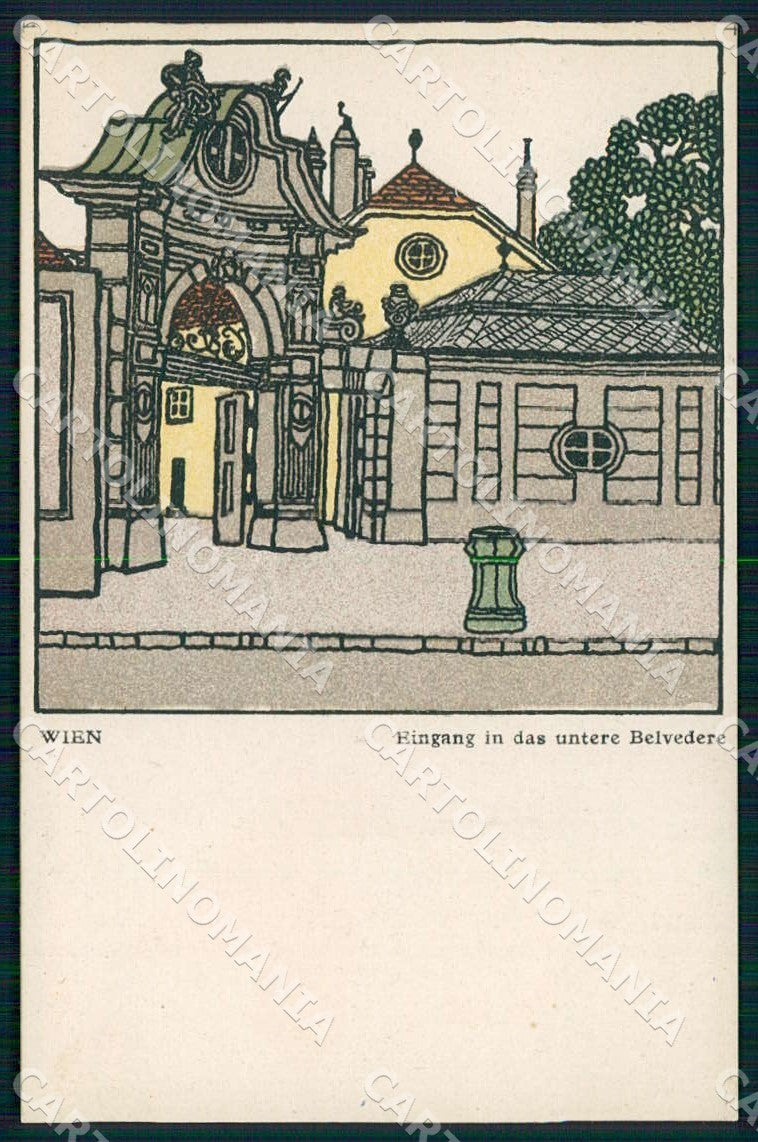 Artist Schwetz Karl Wien Wiener Werkstaette Werkstatte 299 postcard CT0228 – fronte