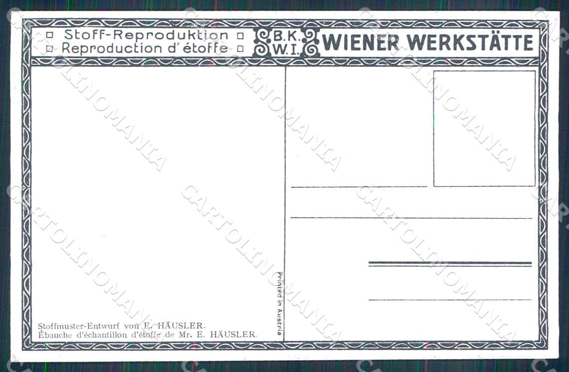 Artist Hausler Judaica Wiener Werkstaette BKWI postcard CT0233 – retro