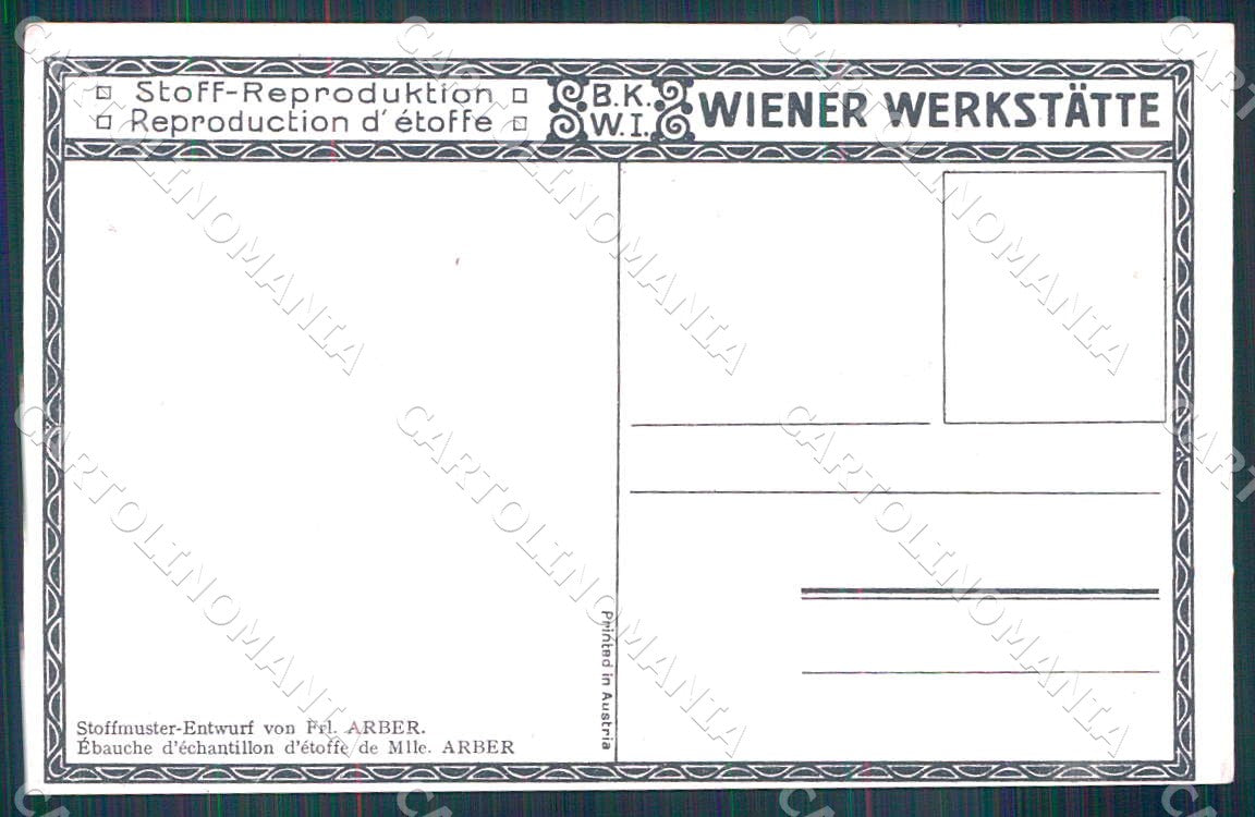 Artist Arber Judaica Wiener Werkstaette BKWI postcard CT0235 – retro
