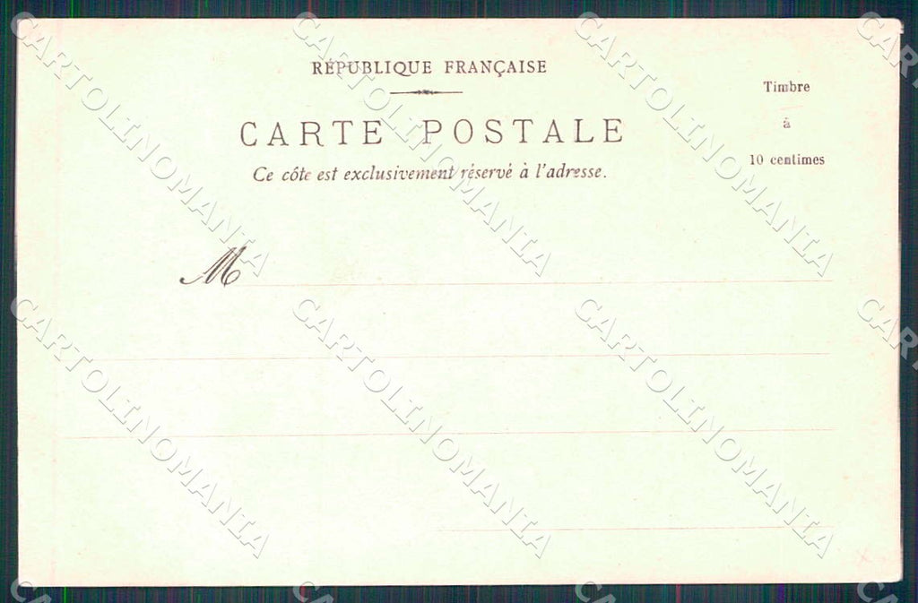 Artist Berthon Lady Art Nouveau la Mandore postcard CT0246 – retro