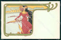 Artist Mignot Lady Art Nouveau Sport Rowing Dietrich postcard CT0253 – fronte