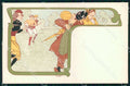 Artist Mignot Lady Art Nouveau Sport Soccer Dietrich postcard CT0255 – fronte