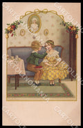 Artist Ebner Pauli Art Deco Children August Roekl 1316 postcard CT0276 – fronte