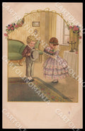 Artist Ebner Pauli Children August Roekl 1316 SMALL CREASE postcard CT0277 – fronte