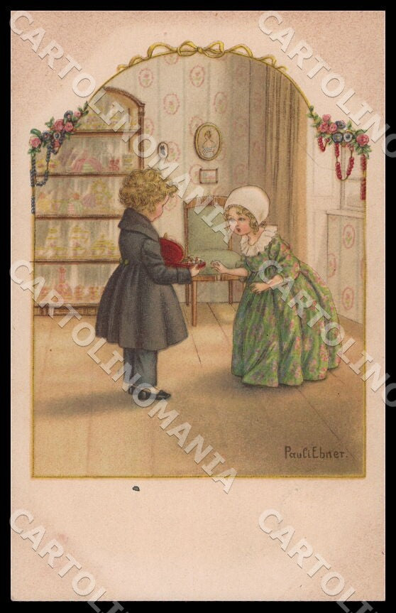 Artist Ebner Pauli Fashion Children August Roekl SMALL CREASE postcard CT0279 – fronte