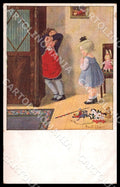 Artist Ebner Children Teddy Bear Roekl SMALL CREASES ABRADED postcard CT0293 – fronte