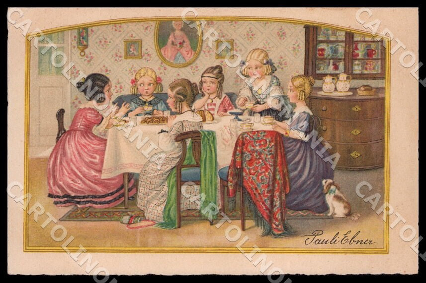 Artist Ebner Pauli Fashion Children Dondorf Roekl SMALL CREASE postcard CT0294 – fronte