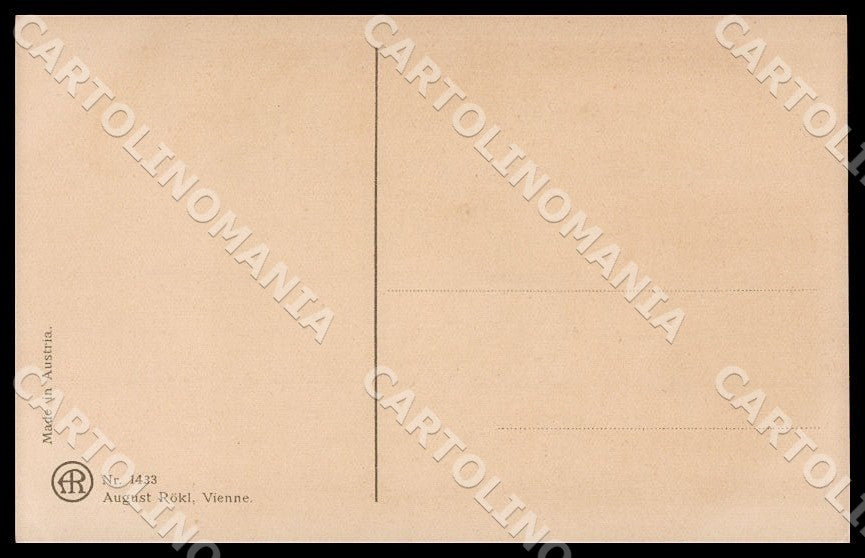 Artist Ebner Pauli Fashion Children Mozart August Roekl 1433 postcard CT0309 – retro