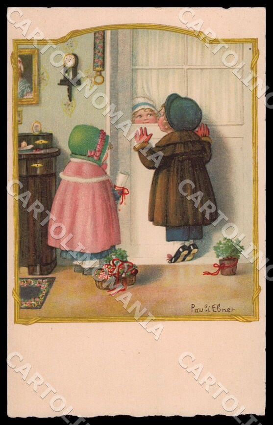 Artist Ebner Pauli Children Dondorf Roekl 2461 postcard CT0324 – fronte