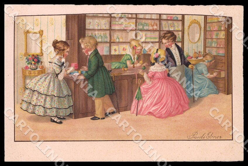 Artist Ebner Pauli Fashion Children Dondorf 4069 postcard CT0357 – fronte