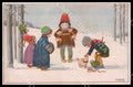 Artist Ebner Pauli Children Pig New Year MM Vienne 1197 postcard CT0372 – fronte