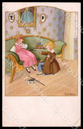 Artist Ebner Pauli Children MM Vienne 1270 CREASE postcard CT0384 – fronte