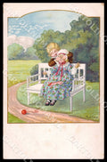 Artist Ebner Pauli Children MM Vienne 1263 SMALL CREASES postcard CT0396 – fronte