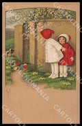 Artist Ebner Pauli Children Easter Eggs Dondorf Roekl 1409 postcard CT0428 – fronte