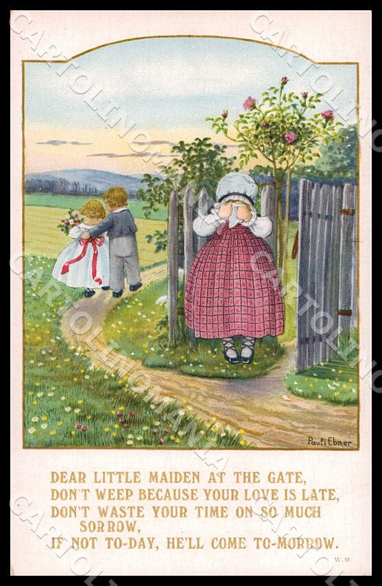 Artist Ebner Pauli Children MM Vienne 1263 postcard CT0430 – fronte