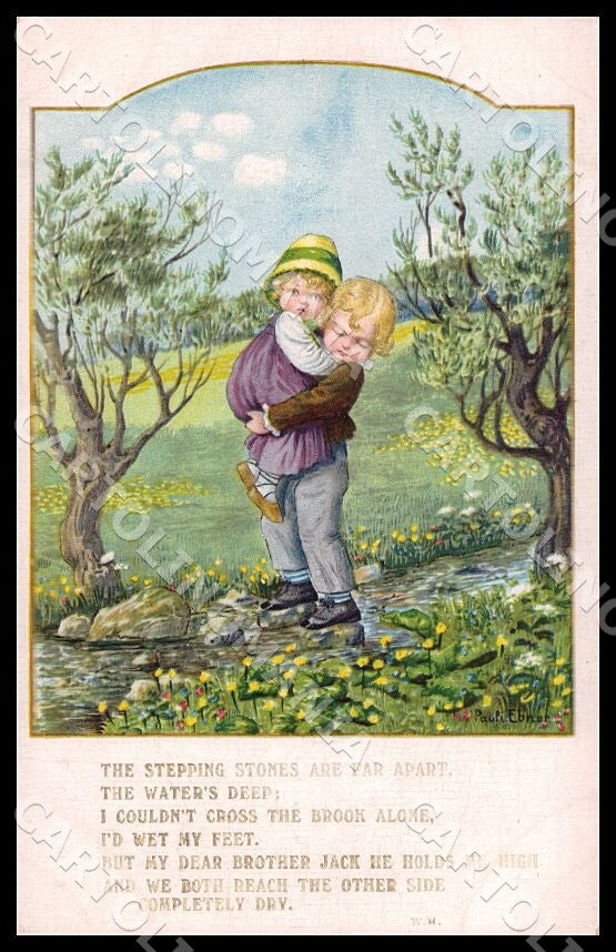 Artist Ebner Pauli Children MM Vienne 1263 postcard CT0431 – fronte