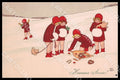 Artist Ebner Pauli Children New Year Pig MM Vienne 470 ABRADED postcard CT0434 – fronte