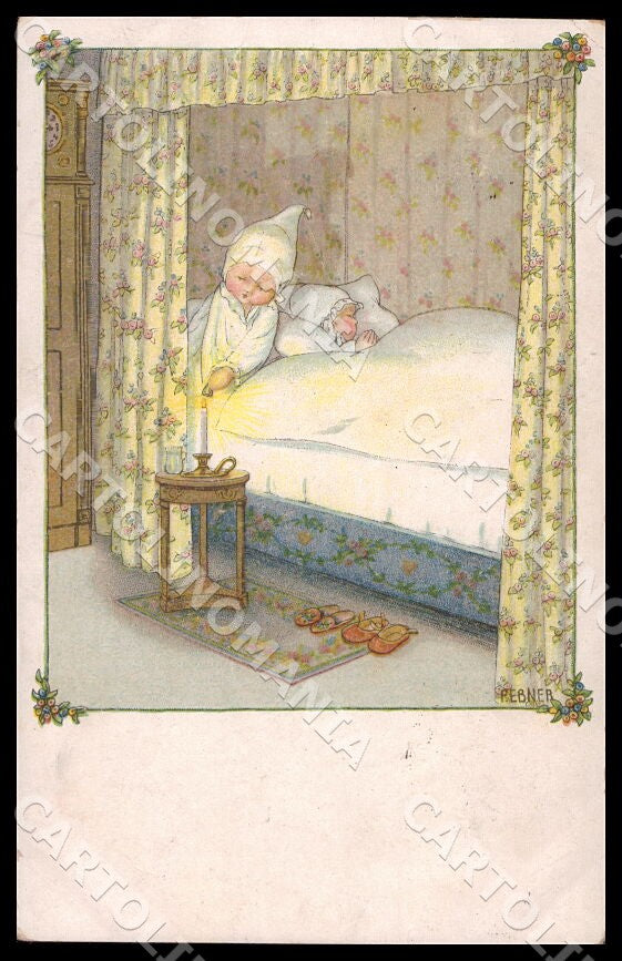 Artist Ebner Pauli Children MM Vienne SMALL CREASES postcard CT0439 – fronte