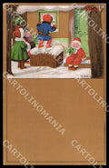 Artist Ebner Pauli Children Christmas MM Vienne 1396 postcard CT0444 – fronte