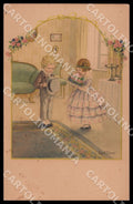 Artist Ebner Pauli Children August Roekl ABRADED SMALL CREASES postcard CT0455 – fronte