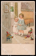 Artist Ebner Pauli Children Doll August Roekl 1344 SMALL CREASES postcard CT0458 – fronte