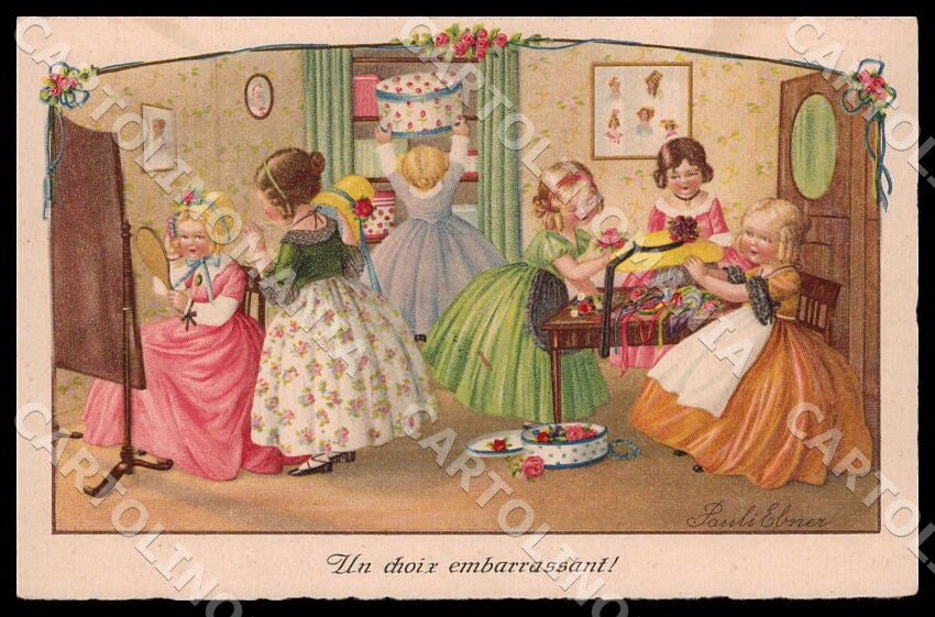 Artist Ebner Pauli Fashion Children Dondorf 3895 postcard CT0472 – fronte