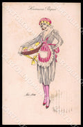 Artist Sager X. Art Deco Fashion Lady Easter Eggs Noyer 67 postcard CT0527 – fronte