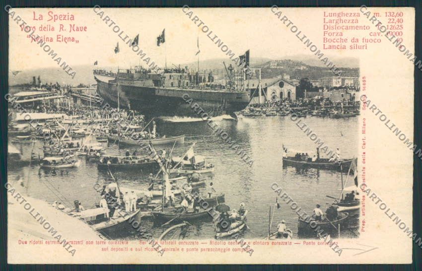 La Spezia Varo Nave Marina cartolina EE0884 – fronte